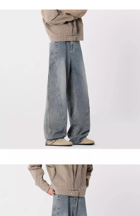 Pantalones Cargo Vaqueros Lavados Estilo Americano - Image 19