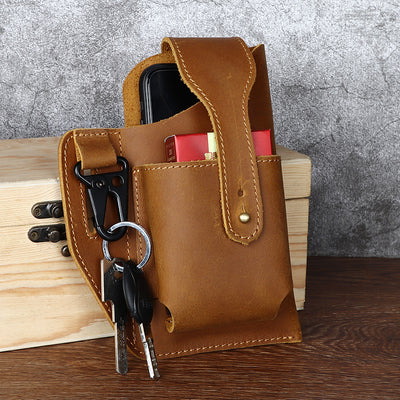 Bolsa de Cintura Retro en Cuero para Celular - Image 12