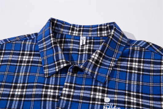 Camisa de Cuadros con Botones Bordados para Niños - Image 18