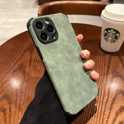 Funda de Teléfono de Pelaje Suave en Colores Lisos - Image 19