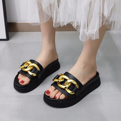 Sandalias de Playa con Cadena Metálica - Cómodas y Elegantes - Image 9