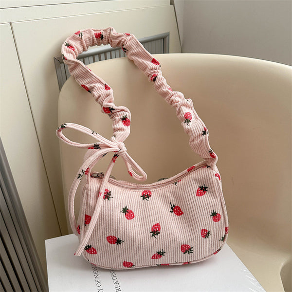 Bolsa Cuadrada de Pana Versátil para Commuter