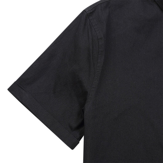 Camisa Denim Casual de Manga Corta sin Planchado para Hombre - Image 34