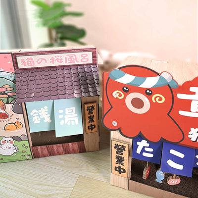 Rascador Gato Estilo Japonés Forma Pulpo con Casa - Image 5