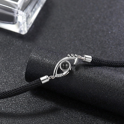 Pulsera de Pareja en Plata S925 con 100 Idiomas de Amor - Image 4