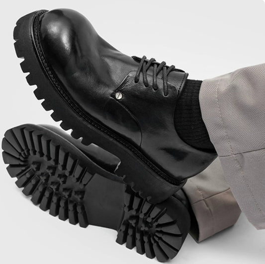 Zapatos Casuales de Cuero para Hombre con Suela Reforzada