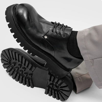 Zapatos Casuales de Cuero para Hombre con Suela Reforzada