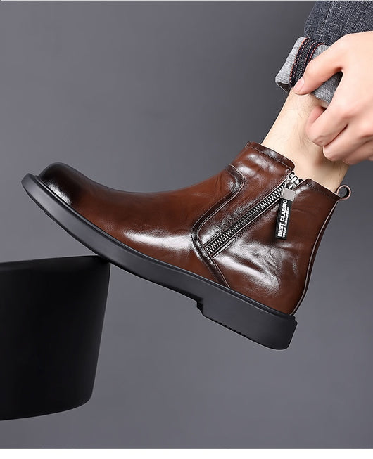 Botas de Trabajo Estilo Británico Antideslizantes Transpirables para Hombre - Image 35