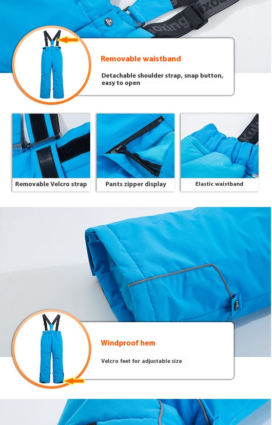 Chaqueta Impermeable para Esquí Infantil - Diseño Versátil para Tabla Simple y Doble - Image 21