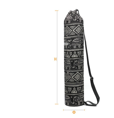 Mochila de yoga en lona estampada - Image 11