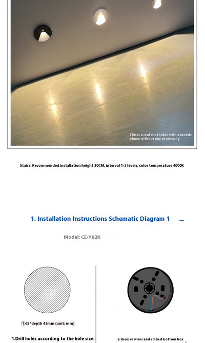 Luz LED de Escalón con Sensor de Movimiento - Aluminio Resistente al Agua - Image 12