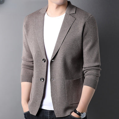 Suéter Blazer de Punto Lana Hombre Estilo Coreano - Image 15