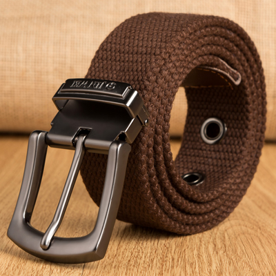 Cinturón de Lona Gruesa con Hebilla para Hombre - Resistente y Versátil - Image 7