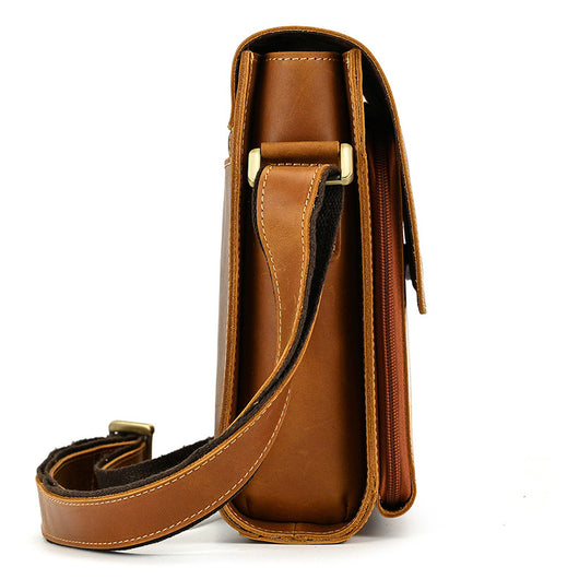 Bolso Bandolera de Cuero Genuino para Hombre - Image 6