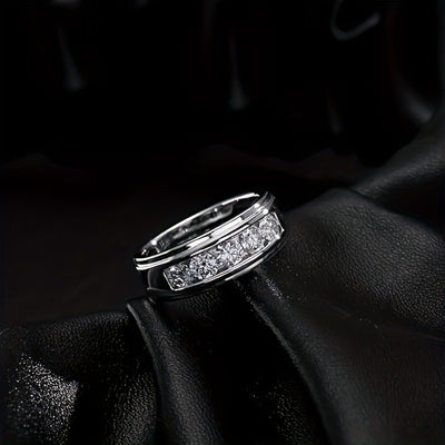 Anillo Hip Hop Diamante Moissanita de Lujo Cielo Estrellado - Image 8