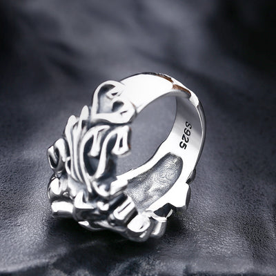 Anillo Vintage Cabeza de León Agresivo - Image 4