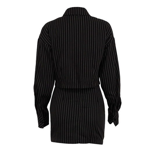 Conjunto de Falda y Blusa a Rayas - Outfit Completo Dos Piezas - Image 14