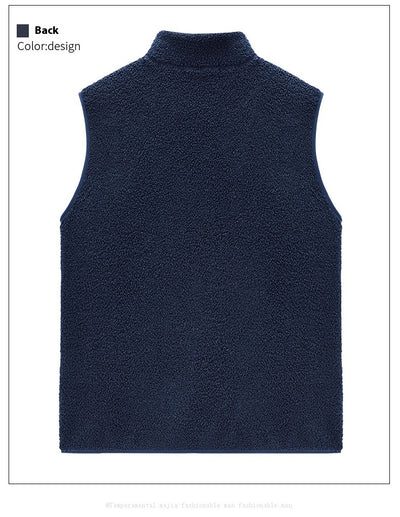 Chaleco de Terciopelo Teddy Liso para Hombre - Image 18