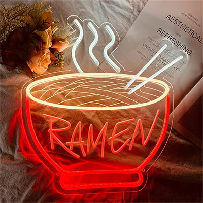 Luz LED de Pared con Diseño de Formas Creativas y Fideos