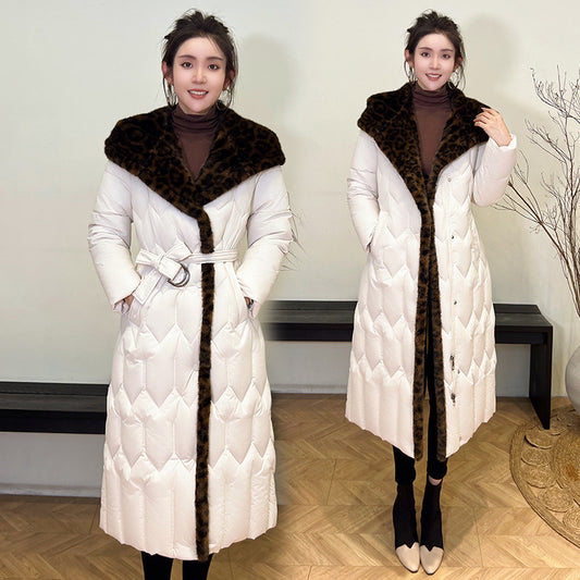 Chaqueta Acolchada Elegante con Cinturón Ajustable y Costuras Reforzadas