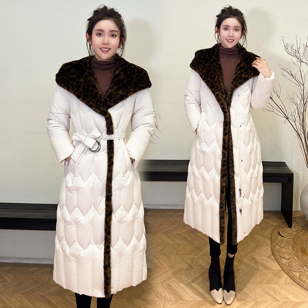Chaqueta Acolchada Elegante con Cinturón Ajustable y Costuras Reforzadas