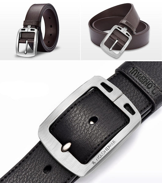 Cinturón Casual Coreano para Hombre con Hebilla de Pasador - Image 21