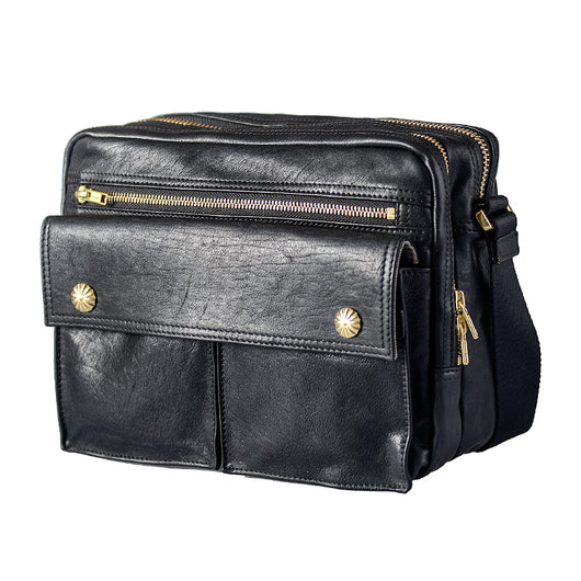 Bolso Bandolera de Cuero Genuino Estilo Urbano Japonés - Image 12