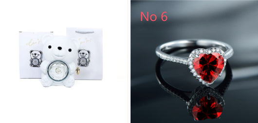 Anillo de Plata S925 Diamante Amor para Mujer Estilo Europeo y Americano - Image 14