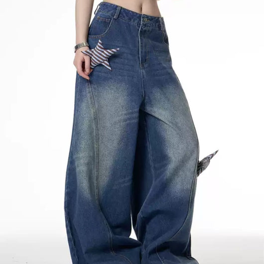 Pantalones Vaqueros Vintage Desgastados para Mujer - Image 8