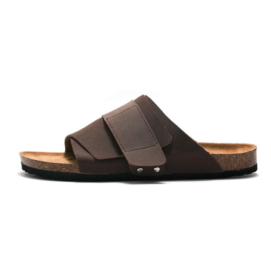 Sandalias de Pareja con Corcho y Cuero para Playa - Image 9