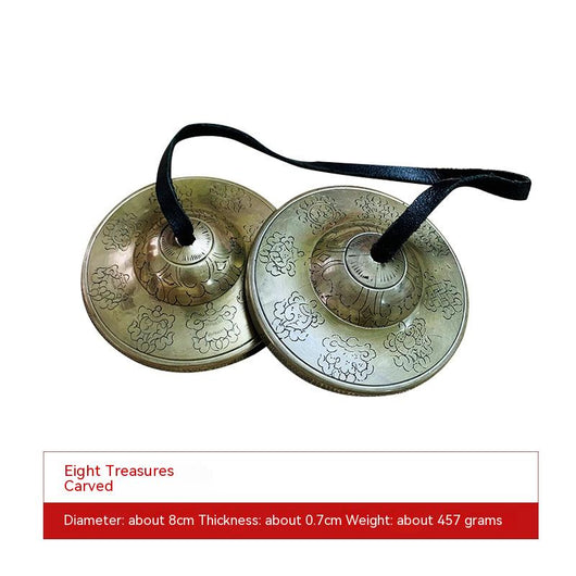 Campana Tibetana de Cobre Puro Artesanal con Clip - Instrumento de Percusión Nepal - Image 13