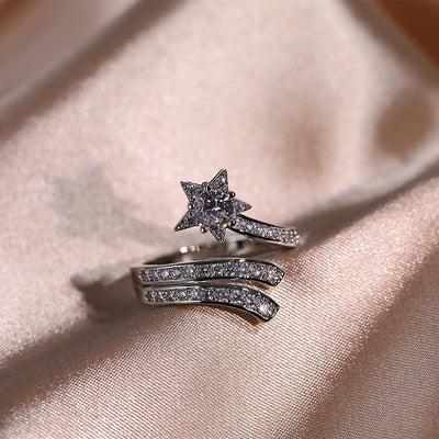 Juego de Joyas Nupciales Luxury en Plata 925 Esterlina con Diseño de Estrella - Image 5
