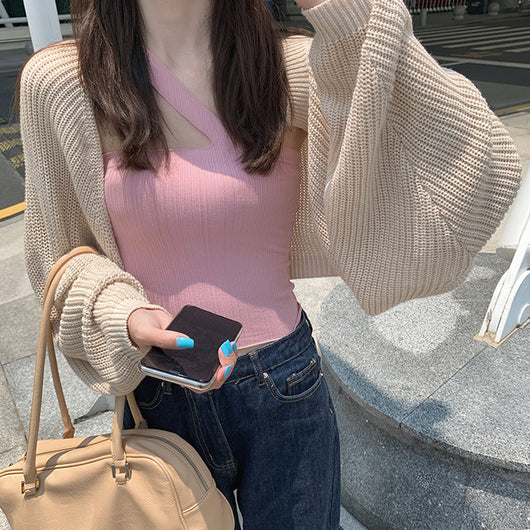 Cardigan Tejido Suelto para Mujer - Ligero y Versátil para Primavera y Otoño - Image 3