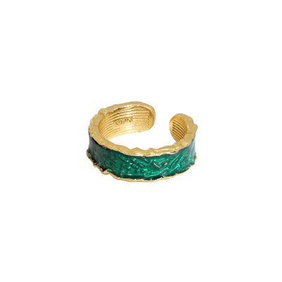 Anillo de Temperamento Irregular con Incrustación de Resina Epoxi - Image 3
