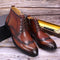 Botas Martin de Cuero con Cierre Lateral para Hombre