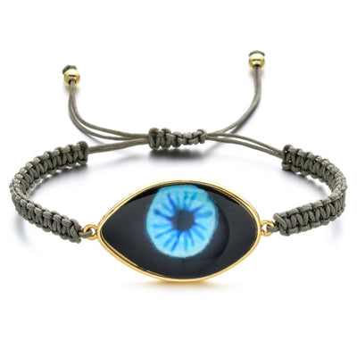 Pulsera Tejida a Mano con Ojo de Demonio Turco en Resina - Image 16