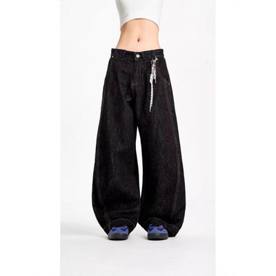 Pantalones Holgados Retro Estilo Sable con Patrón Cielo Estrellado para Hombre - Image 3