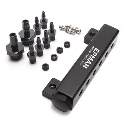 Kit Riel de Combustible de Aluminio para Modificación Automotriz - Salida de Bomba de Combustible 6 Orificios - Image 8