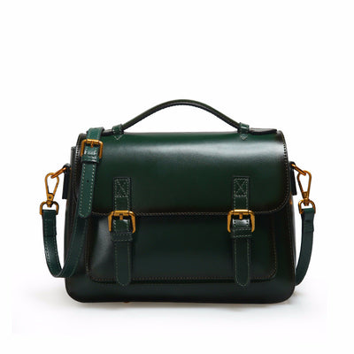 Bolso Mensajero de Cuero Genuino - Estilo Versátil para Mujer - Image 3