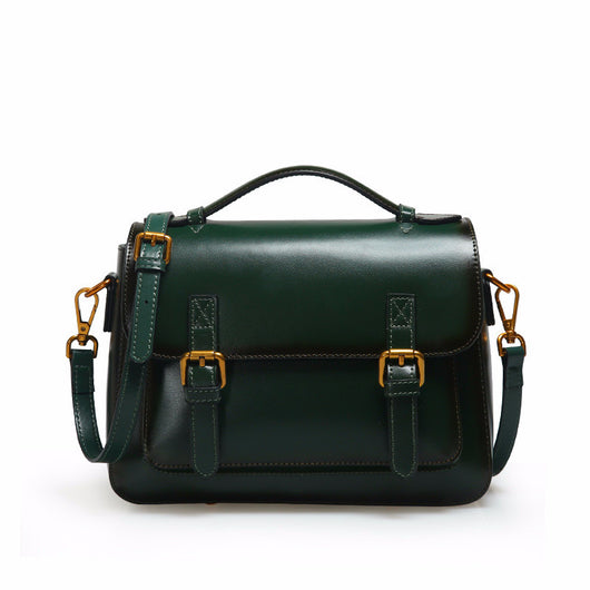 Bolso Mensajero de Cuero Genuino - Estilo Versátil para Mujer - Image 3