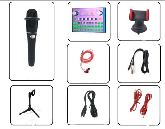 Tarjeta de Sonido F007plus para Transmisión en Vivo - Equipo Profesional para Cantantes y Creadores - Image 7