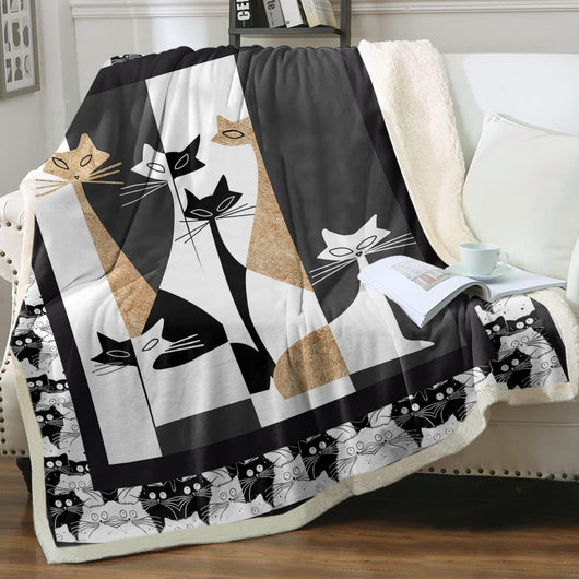 Manta Sherpa para Niños con Estampado de Animales - Doble Capa - Image 31