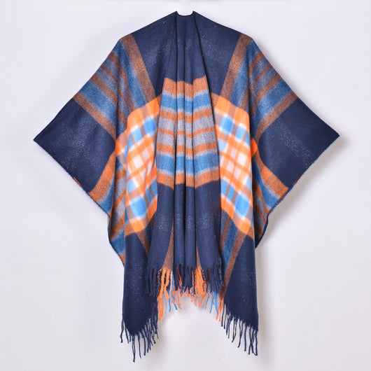 Chal con Borlas y Diseño Escocés Jacquard - Image 24