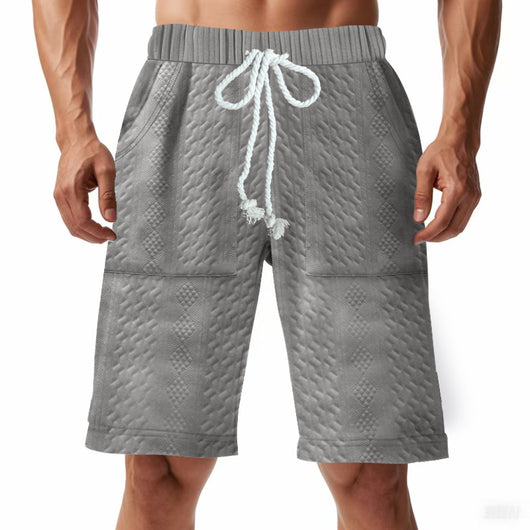 Shorts de Punto Jacquard Holgados para Hombre - Image 5