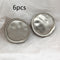 Silver 6pcs - 18MM