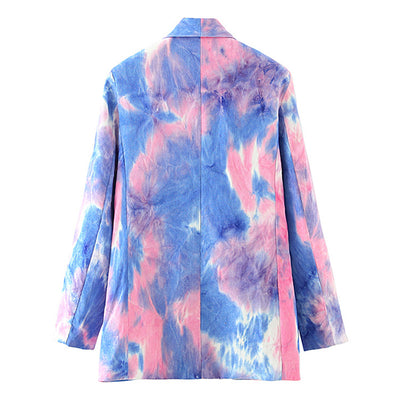 Saco Cruzado Tie-Dye en Poliéster - Diseño Moderno y Versátil - Image 11