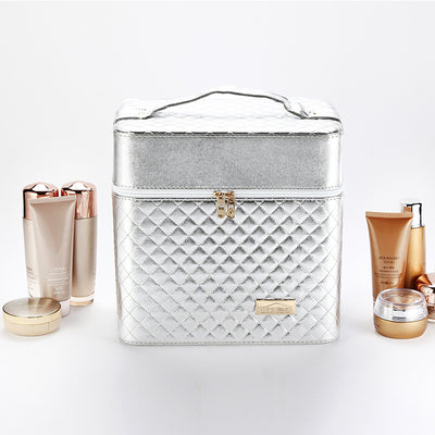 Neceser de Cosméticos con Diseño Acolchado Elegante - Image 17