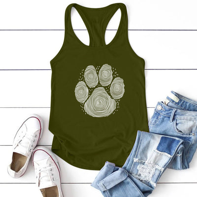 Chaleco Estampado Huella de Perro para Mujer - Diseño Divertido Verano - Image 11
