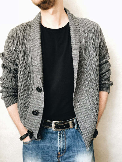 Cardigan V-Neck de Manga Larga para Hombre - Colección Otoño - Image 3