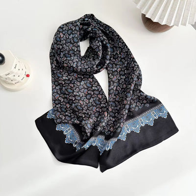 Pañuelo de Seda Reversible para Hombre con Estampado Doble Cara - Image 2